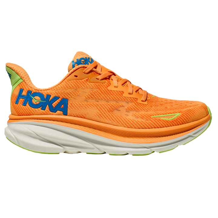 Hoka Mens Clifton 9 - Solar Flare/Lettuce - Neutral