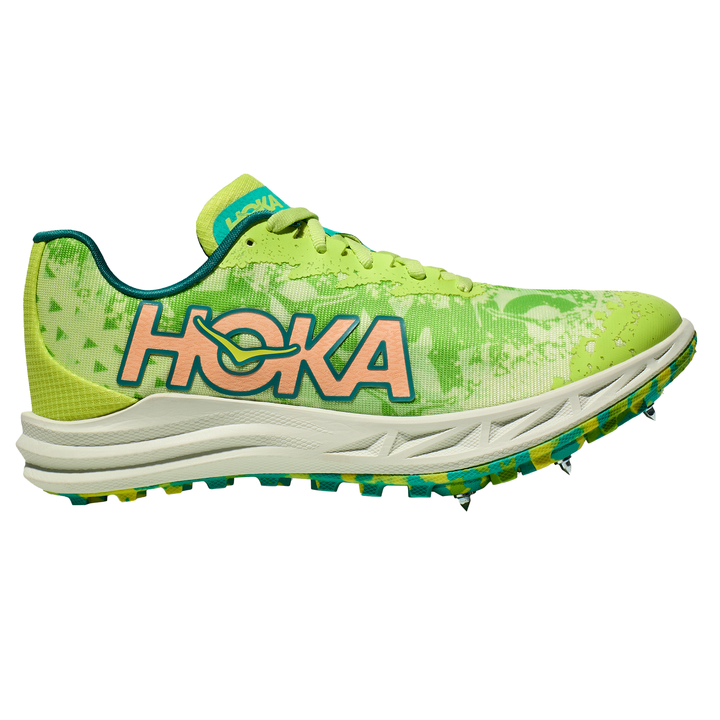 Hoka Crescendo Cross Country Spikes - Lettuce/Electric Lime