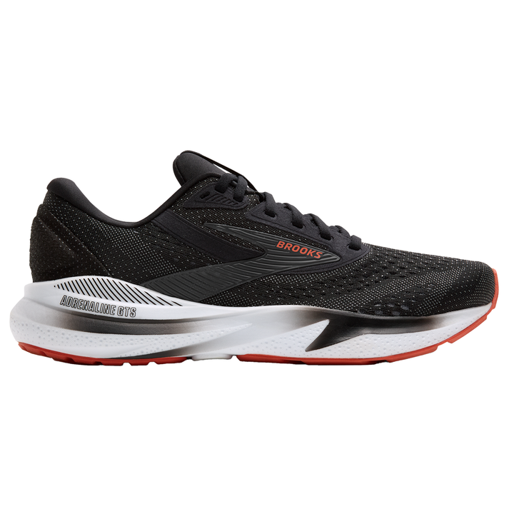 Brooks Mens Adrenaline GTS 24 - Black/Grey/Red - Stability - SS25