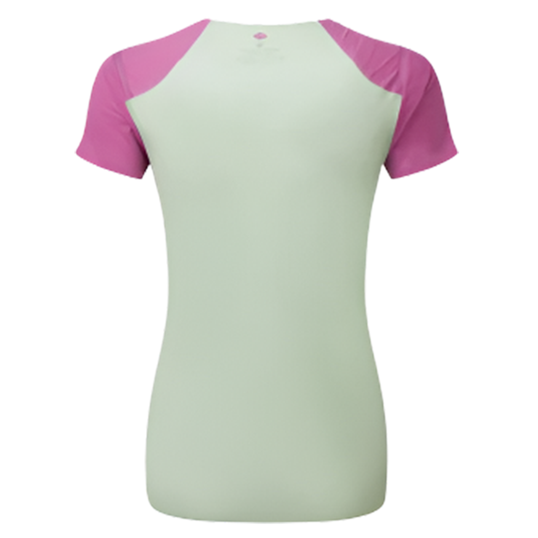 RonHill Womens Tech Race S/S Tee - Fuschia/ Honeydew