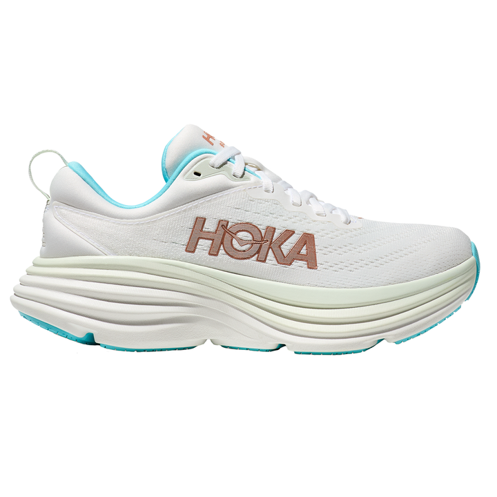 Hoka Womens Bondi 8 - Frost/Rose Gold - Neutral