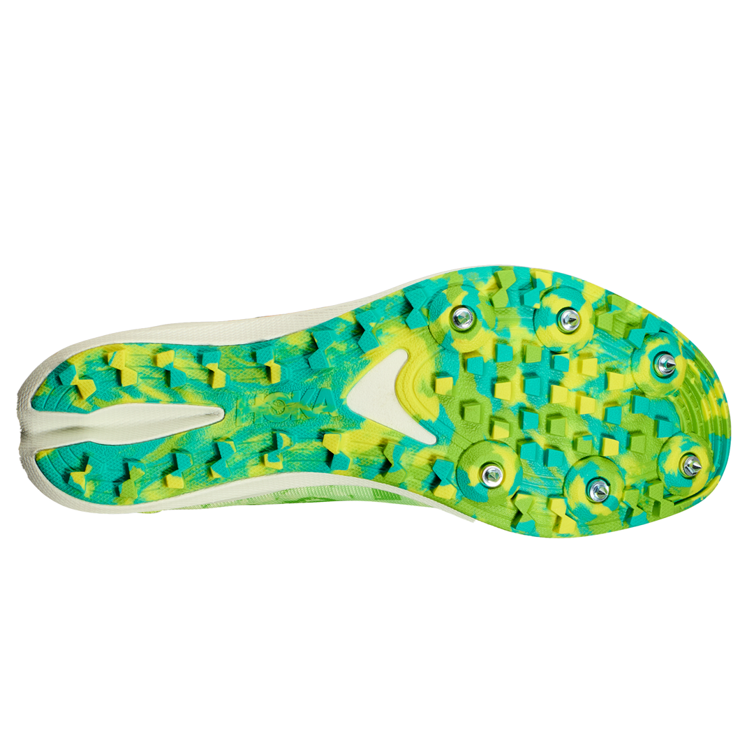 Hoka Crescendo Cross Country Spikes - Lettuce/Electric Lime