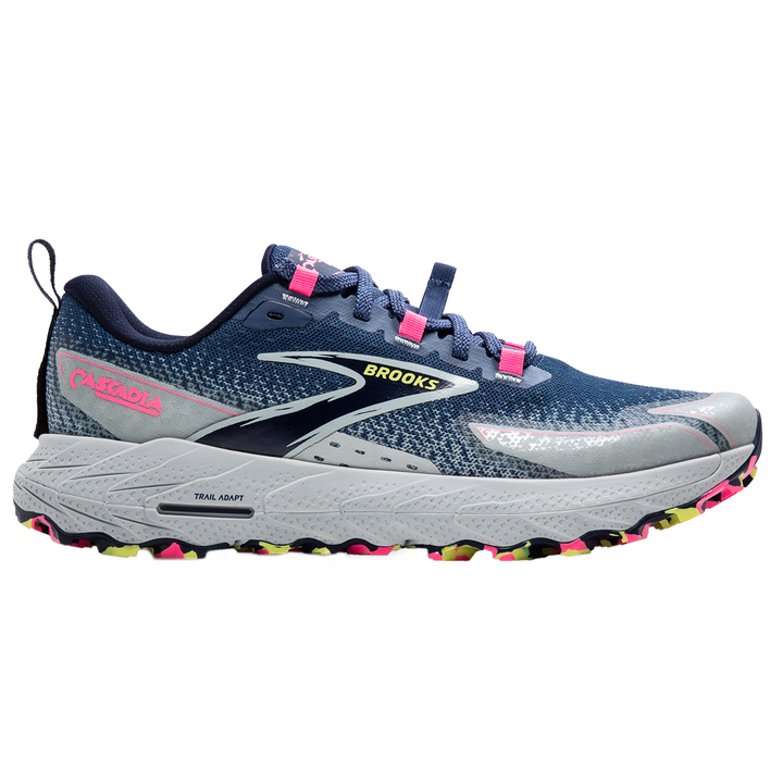 Brooks Womens Cascadia 18 - Oceana/Pearl Blue/Pink - Trail