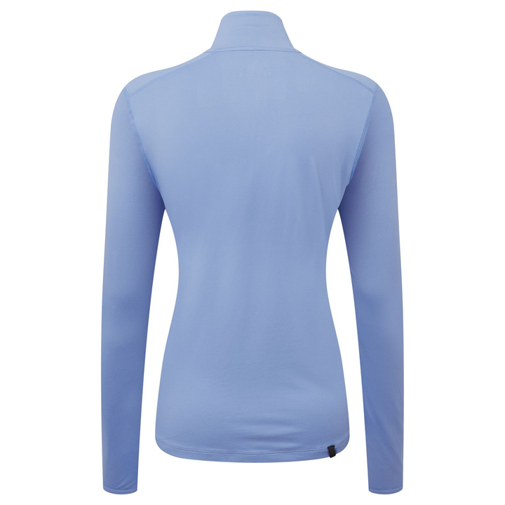 RonHill Womens Life Practice 1/2 Zip Tee - Lake Blue/Vanilla