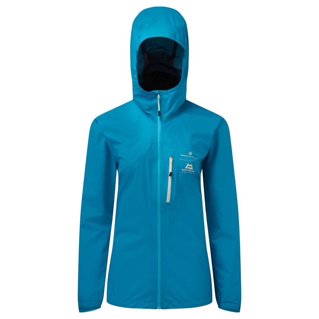 RonHill Womens Tech Gore-Tex Mercurial Jacket - Kingfisher/Limestone