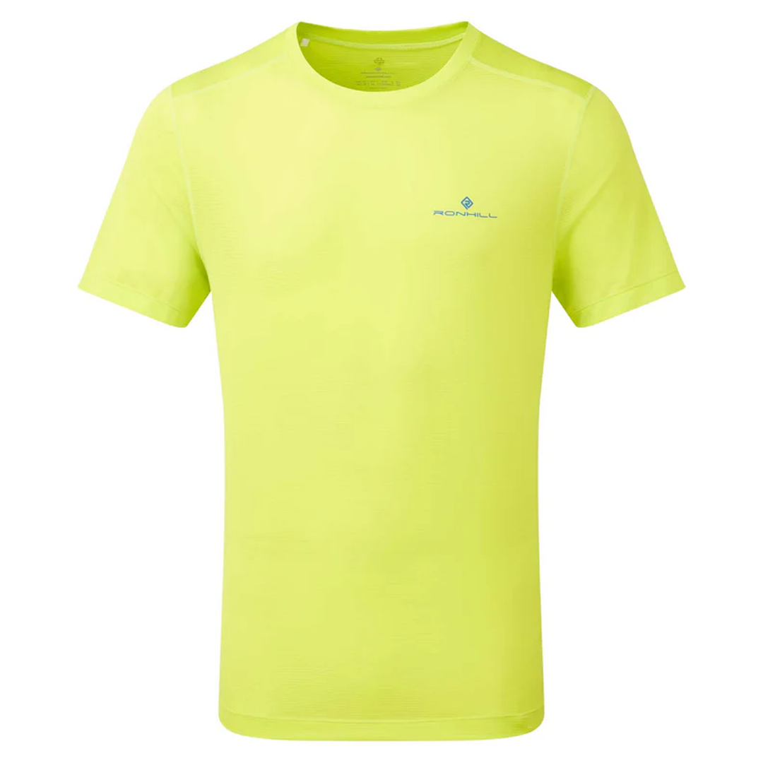 RonHill Mens Tech S/S Tee - Citrus/Azurite