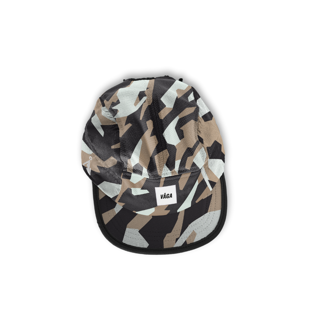 Vaga Limited Print Cap - Black/Taupe/Mist Blue