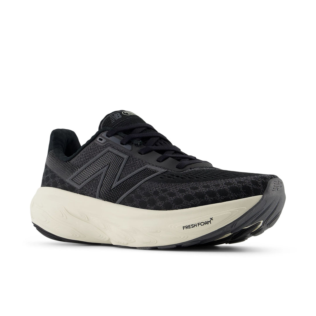 New Balance Womens 1080V14 Wide - D Width - Black/Phantom/Sea Salt - Neutral