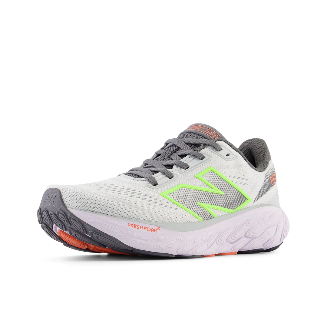 New Balance Womens 880V14 - Grey Matter/Taro/Bleached Lime Glo/Gulf Red - Neutral