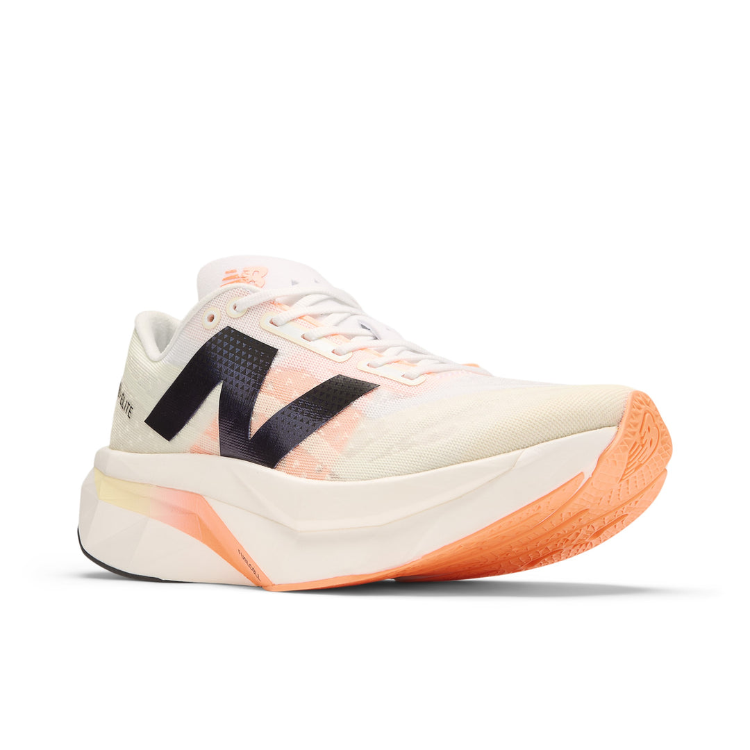 New Balance Womens FuelCell SuperComp Elite V4 - White/Angora/Hot Mango - Neutral - SS25