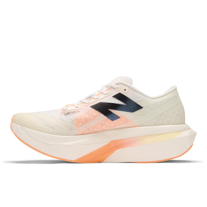 New Balance Womens FuelCell SuperComp Elite V4 - White/Angora/Hot Mango - Neutral - SS25