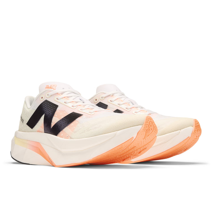 New Balance Womens FuelCell SuperComp Elite V4 - White/Angora/Hot Mango - Neutral - SS25