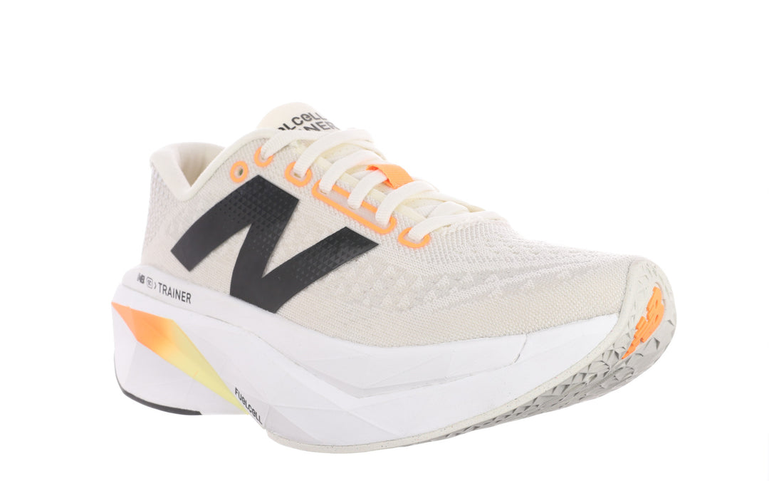 New Balance Womens FuelCell SuperComp Trainer V3 - Angora/Hot Mango/Black - Neutral - SS25