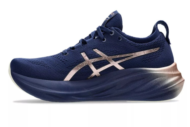 Asics Womens Gel Nimbus 26 Platinum - Blue Expanse/Rose Gold - Neutral