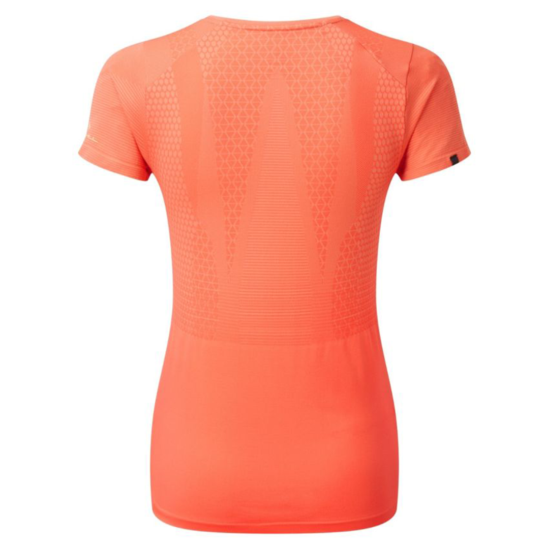 RonHill Womens Tech Marathon S/S Tee - Peach/Lemongrass