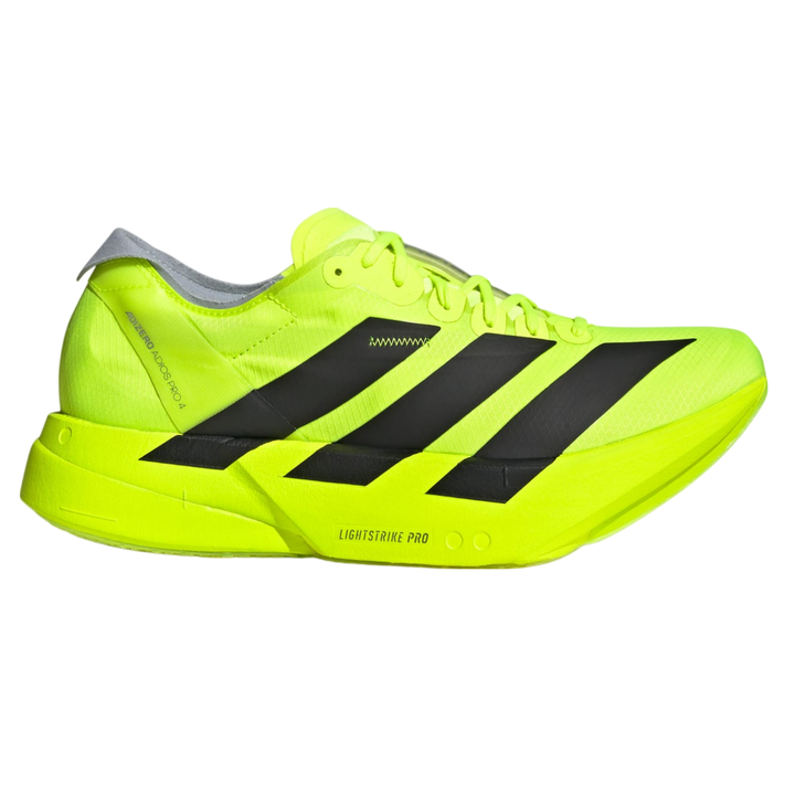 Adidas Mens Adizero Adios Pro 4 - Lucid Lemon/Core Black/Halo Silver - Neutral - SS25