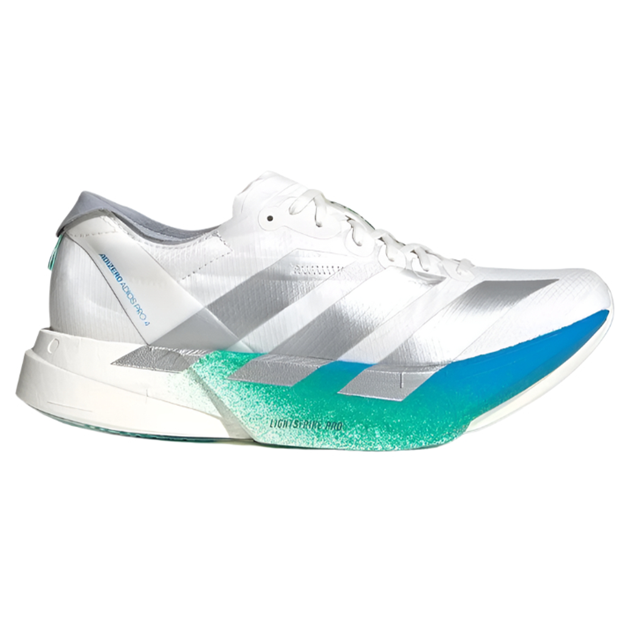 Adidas Womens Adizero Adios Pro 4 - Crystal White/Matte Silver/Glory Green - Neutral - SS25