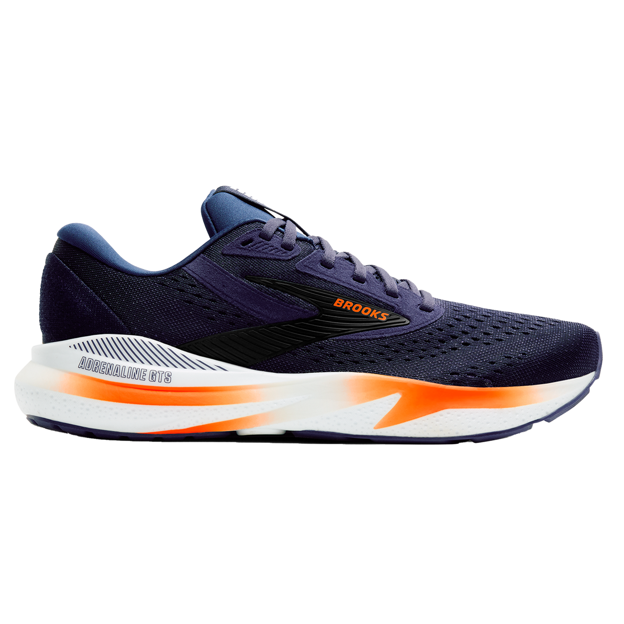 Brooks Mens Adrenaline GTS 24 - Peacoat/Orange/White - Stability - SS25