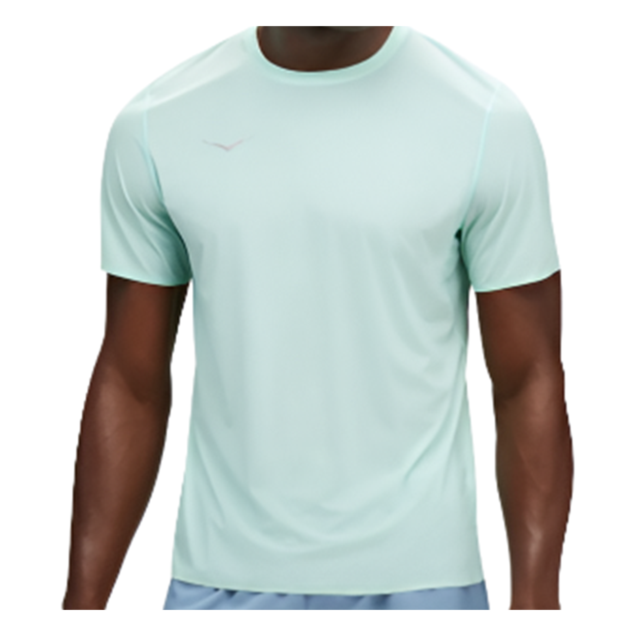 Hoka Mens Airolite Run Short Sleeve - Cloudless