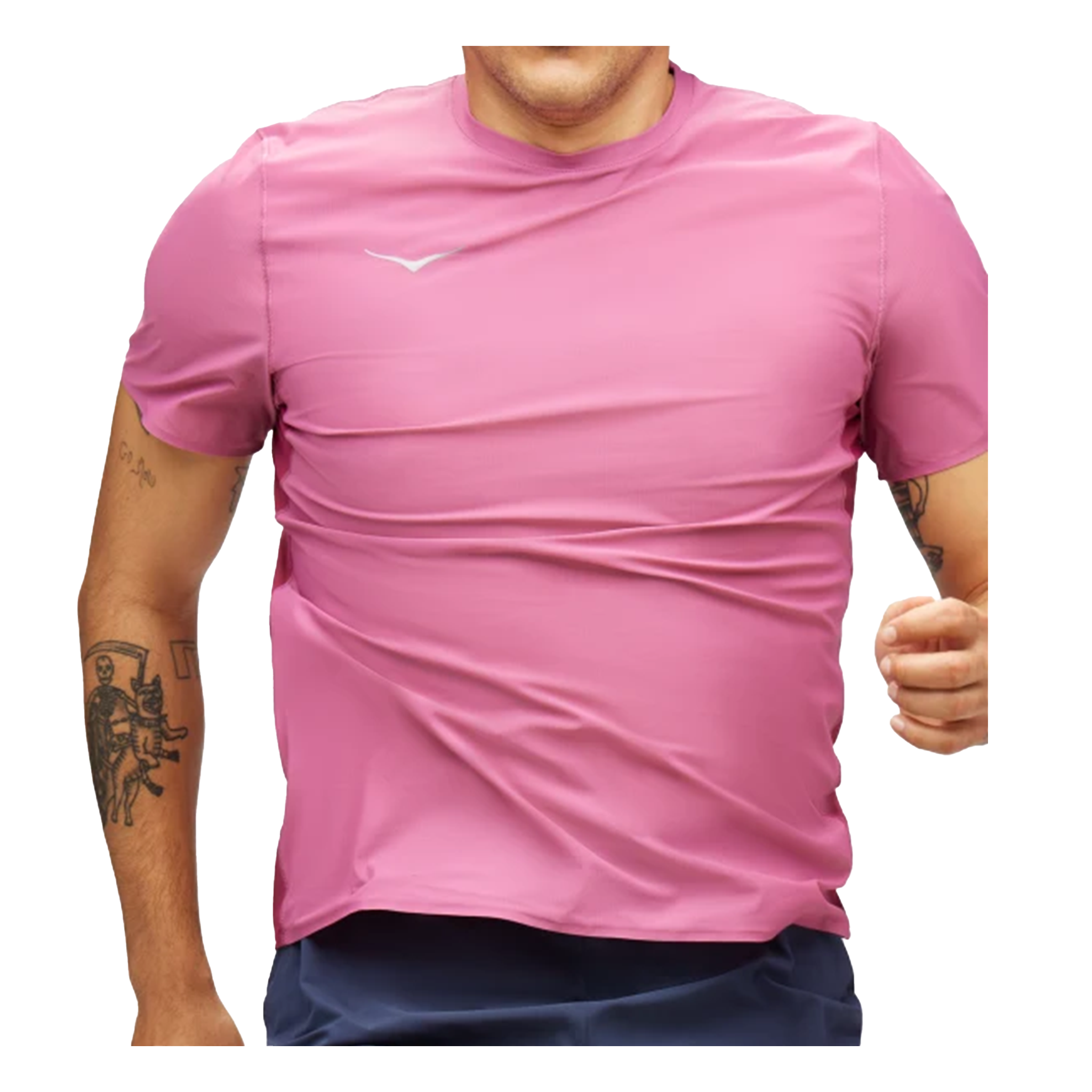 Hoka Mens Airolite Run Short Sleeve - Beetroot