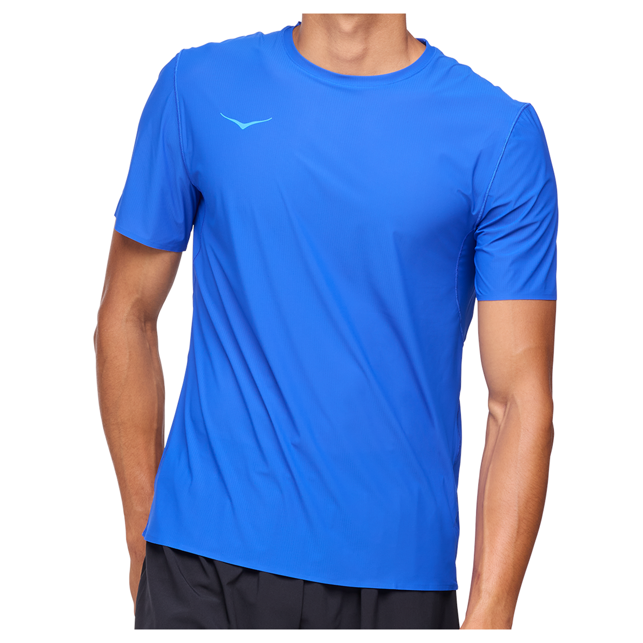 Hoka Mens Airolite Run Short Sleeve - Ultramarine