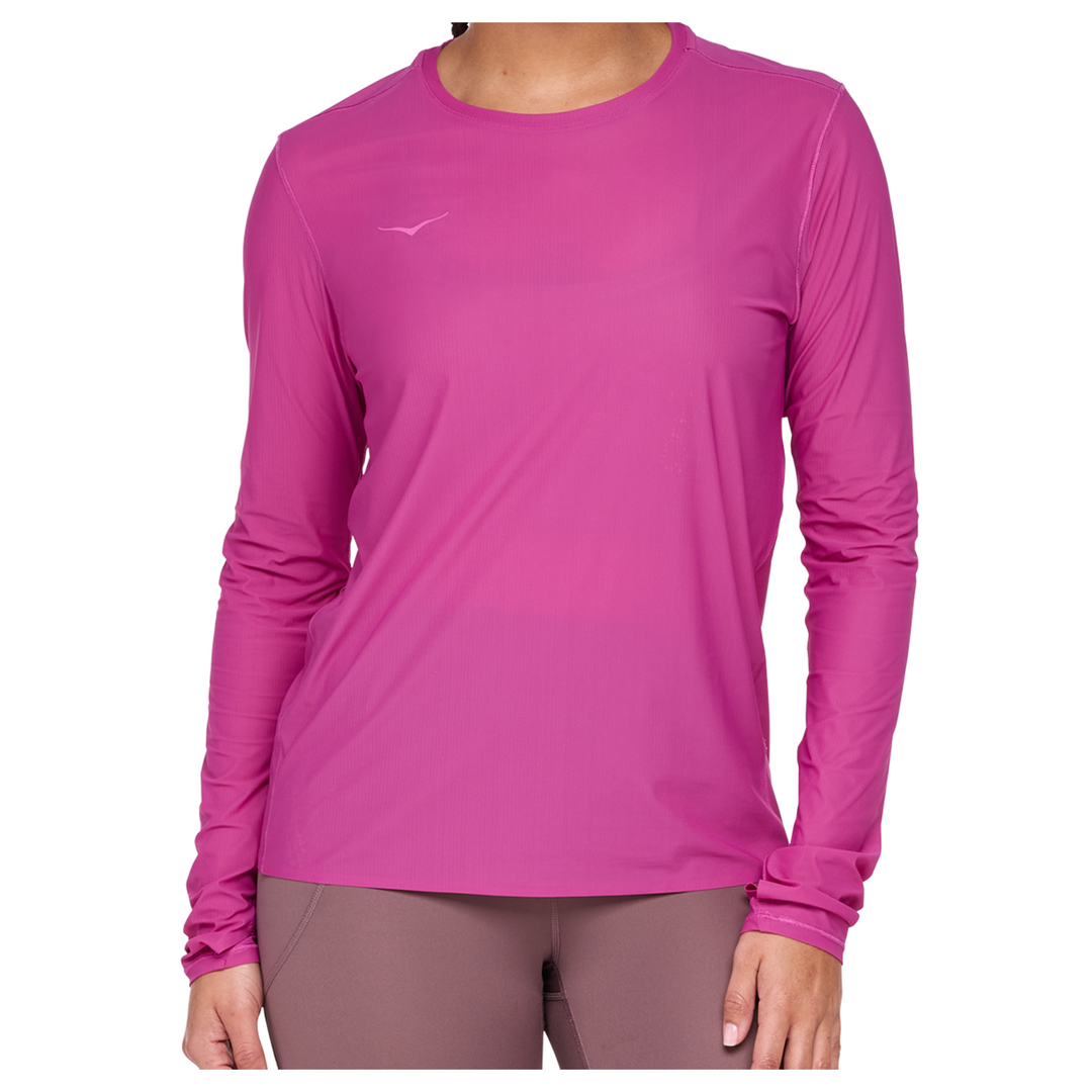 Hoka Womens Airolite Run Long Sleeve - Fuschia