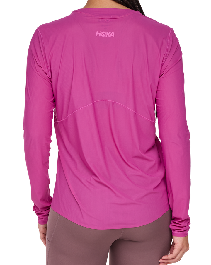 Hoka Womens Airolite Run Long Sleeve - Fuschia