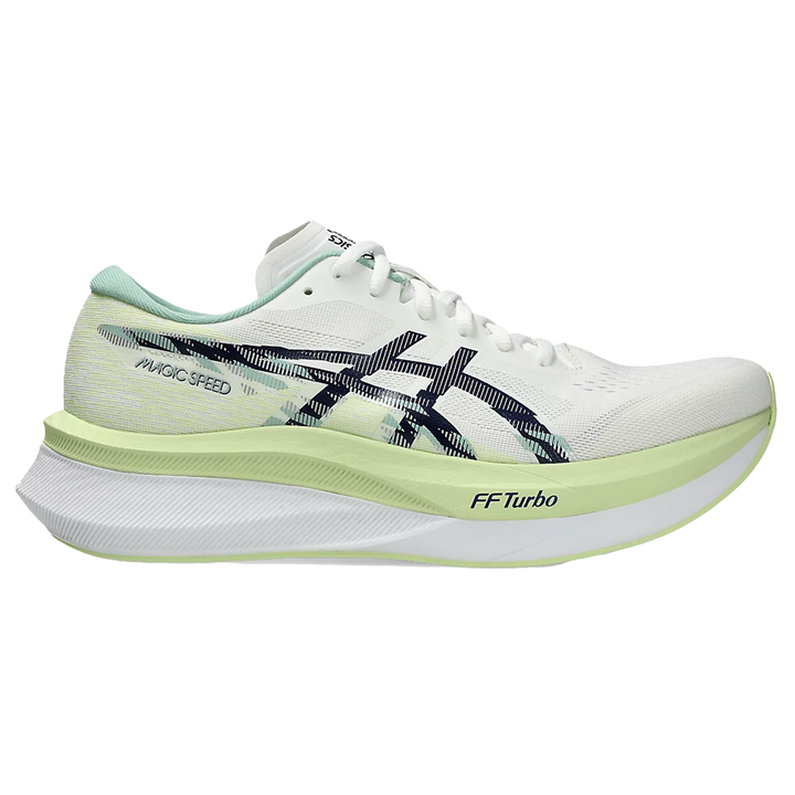 Asics Mens Magic Speed 4 - White/Blue Expanse - Racing