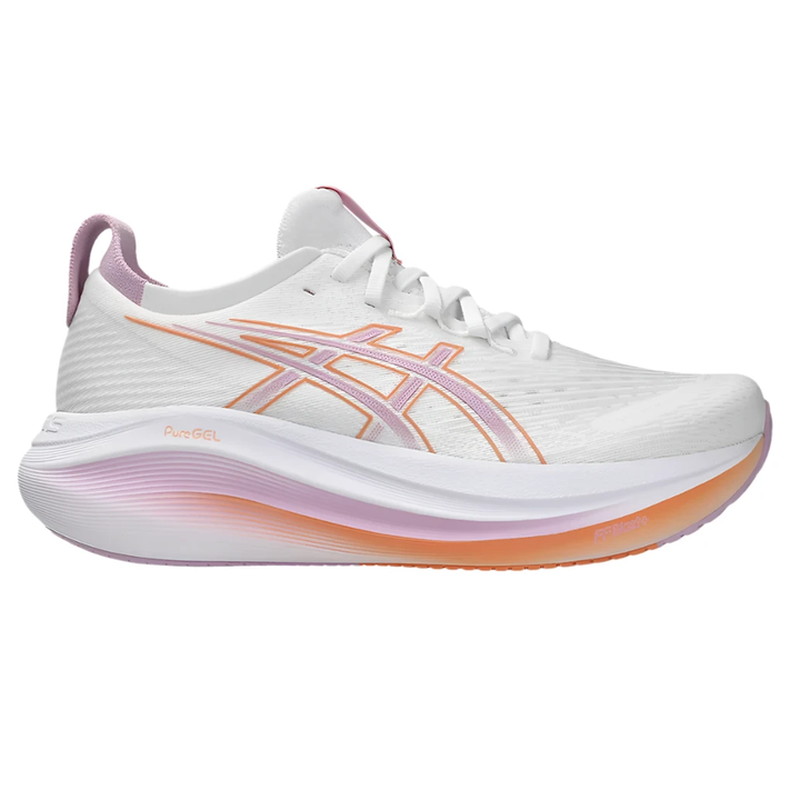 Asics Womens Gel Nimbus 27 - White/Light Ube - Neutral - SS25