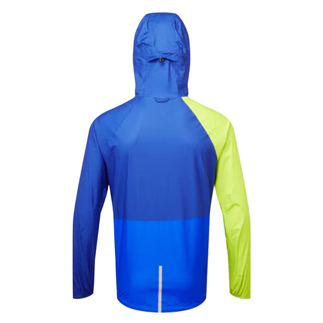 RonHill Mens Tech Fortify Waterproof Jacket - Ocean/ Citrus