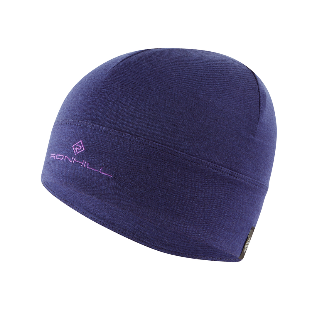 RonHill Merino Beanie - Deep Ocean/Regal Purple