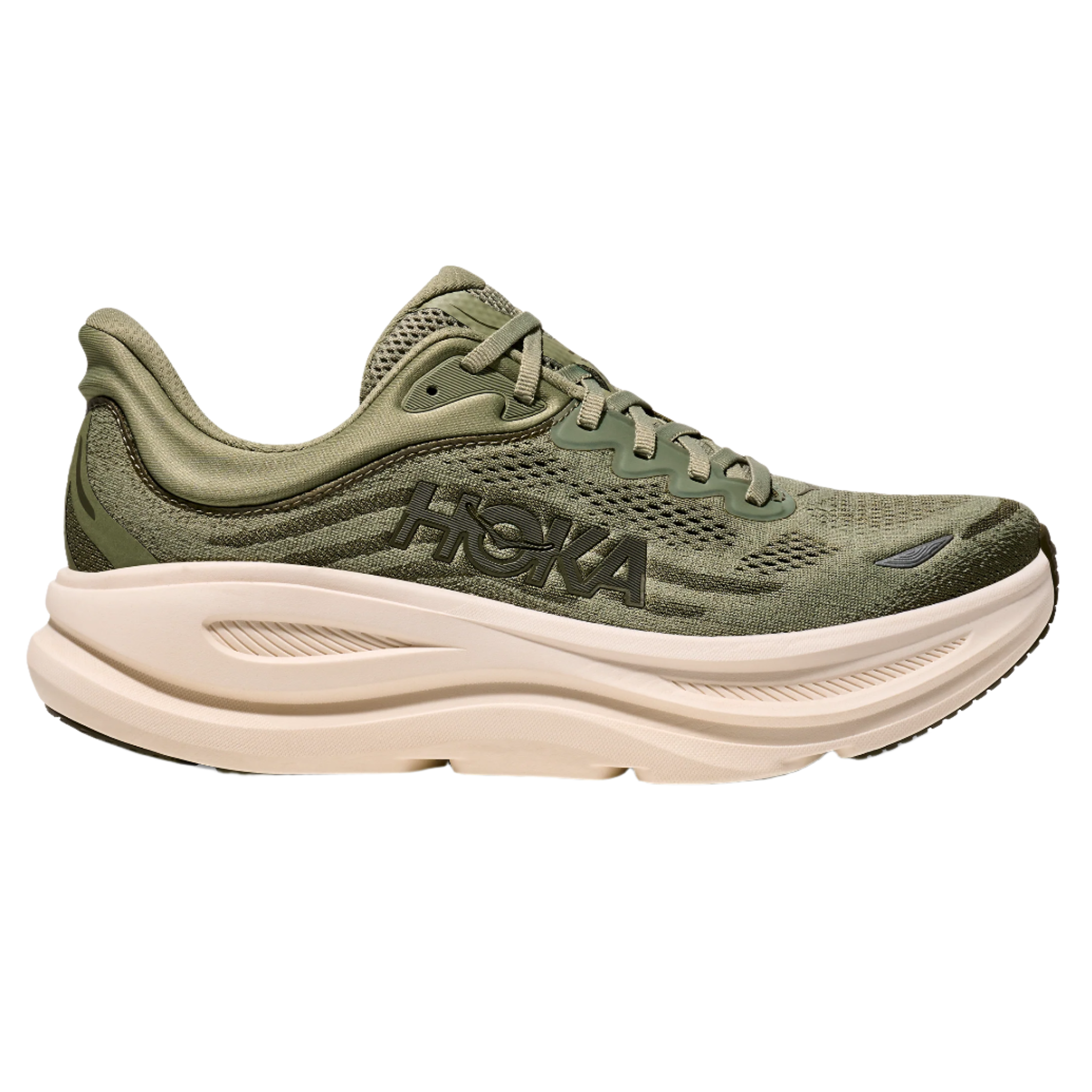 Hoka Mens Bondi 9 - Sea Moss/Eucalyptus - Neutral - SS25