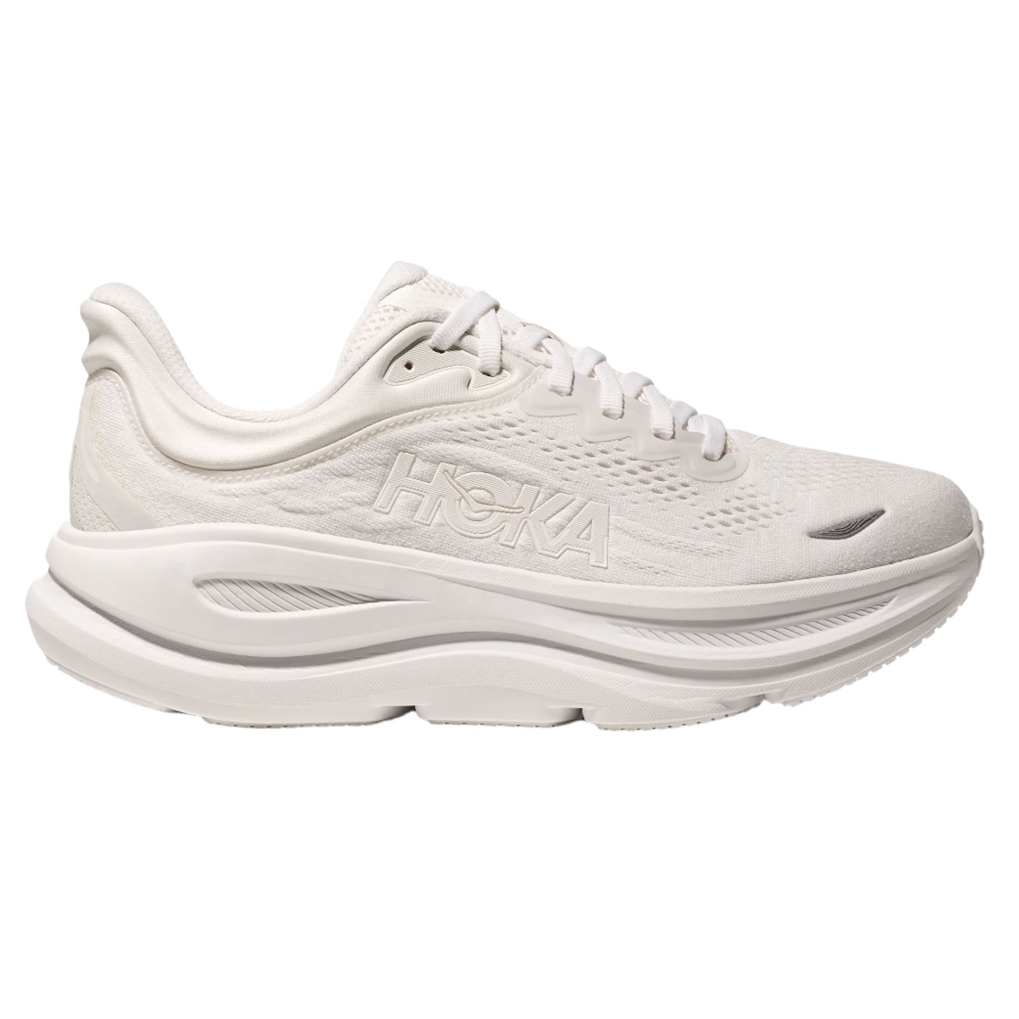 Hoka Mens Bondi 9 - White/White - Neutral - SS25