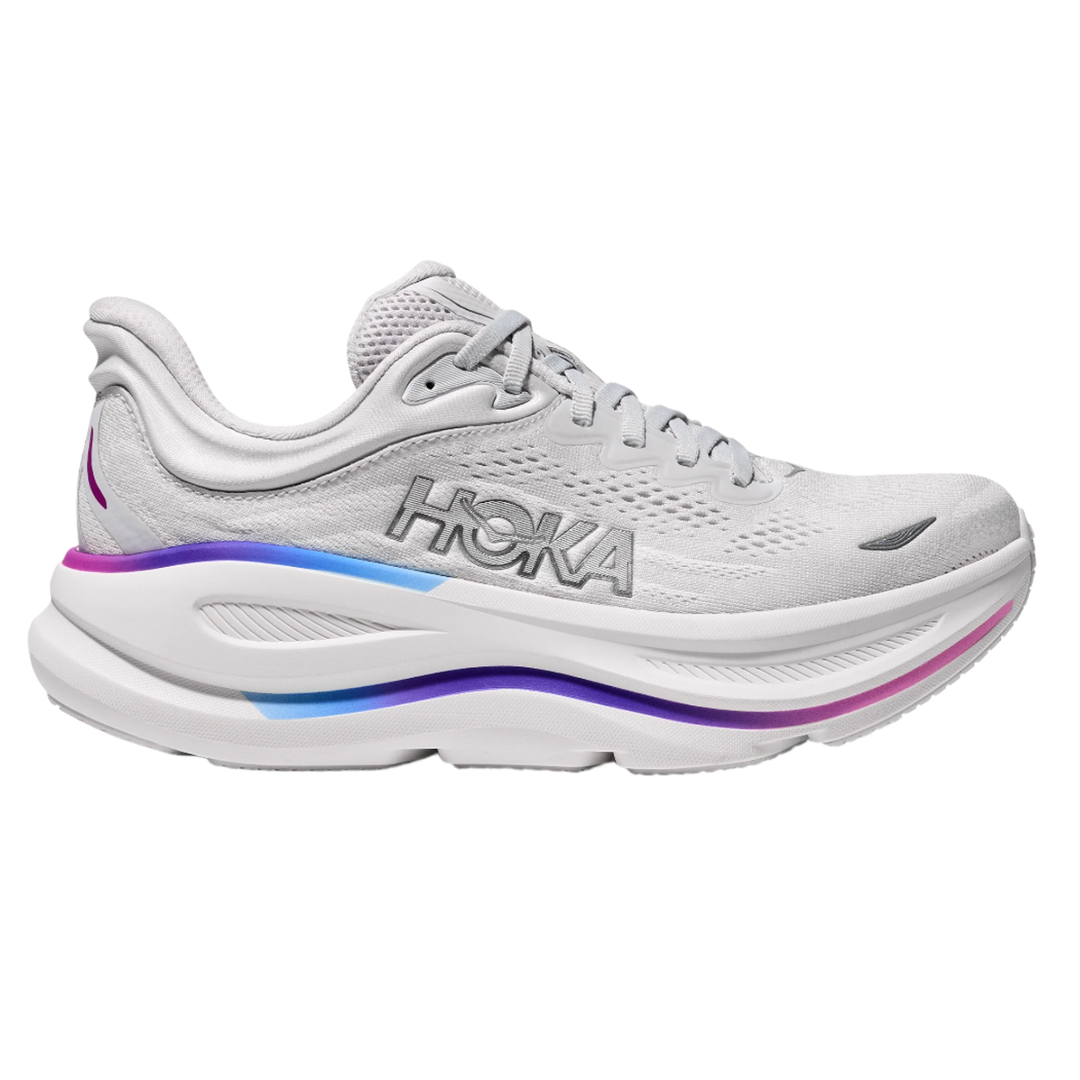 Hoka Womens Bondi 9 - Cosmic Grey/White - Neutral - SS25