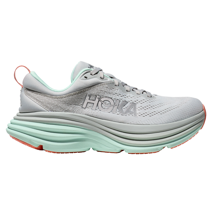 Hoka Womens Bondi 8 - Stardust/Aqua Breeze - Neutral