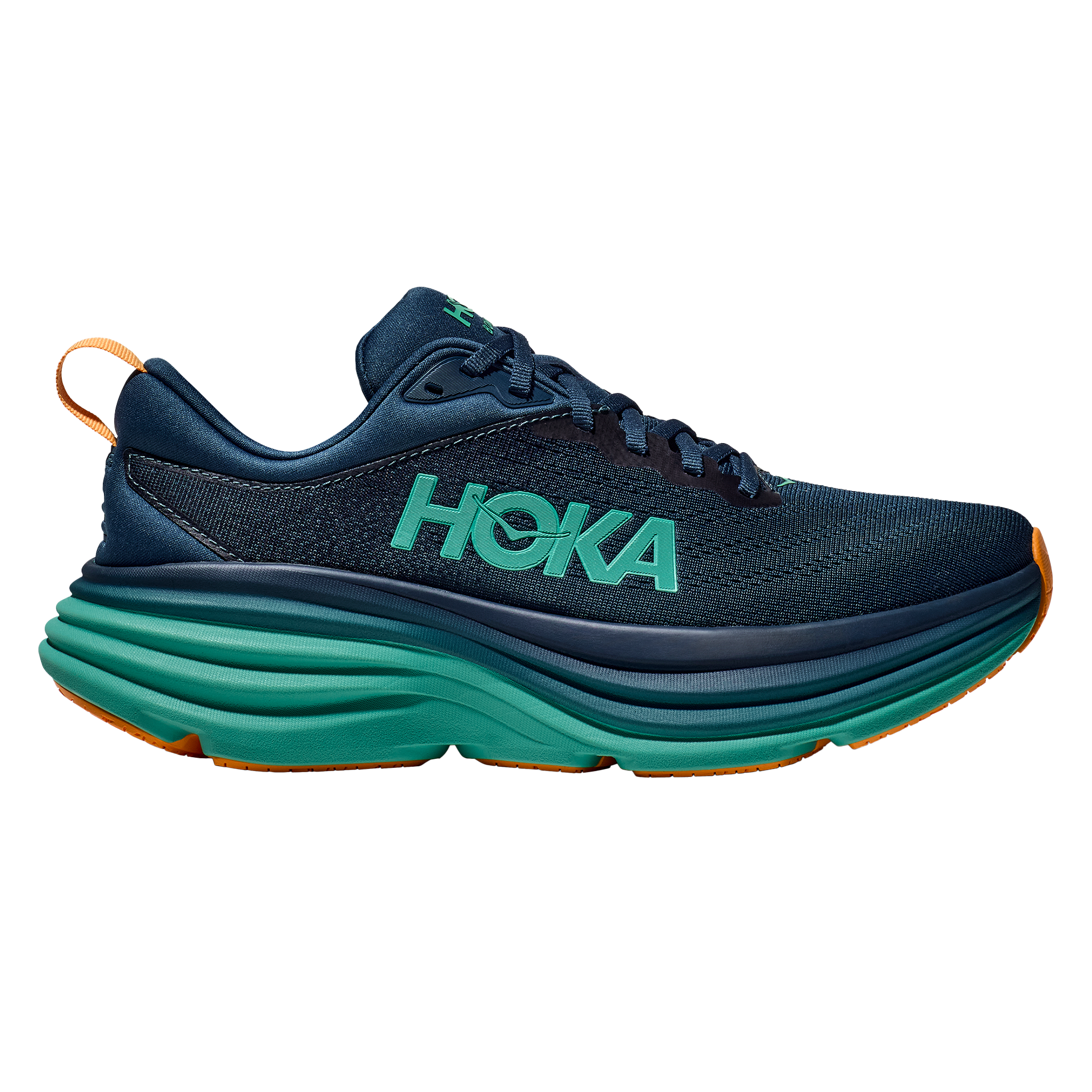 Hoka Mens Bondi 8 - Midnight/Shoreline - Neutral