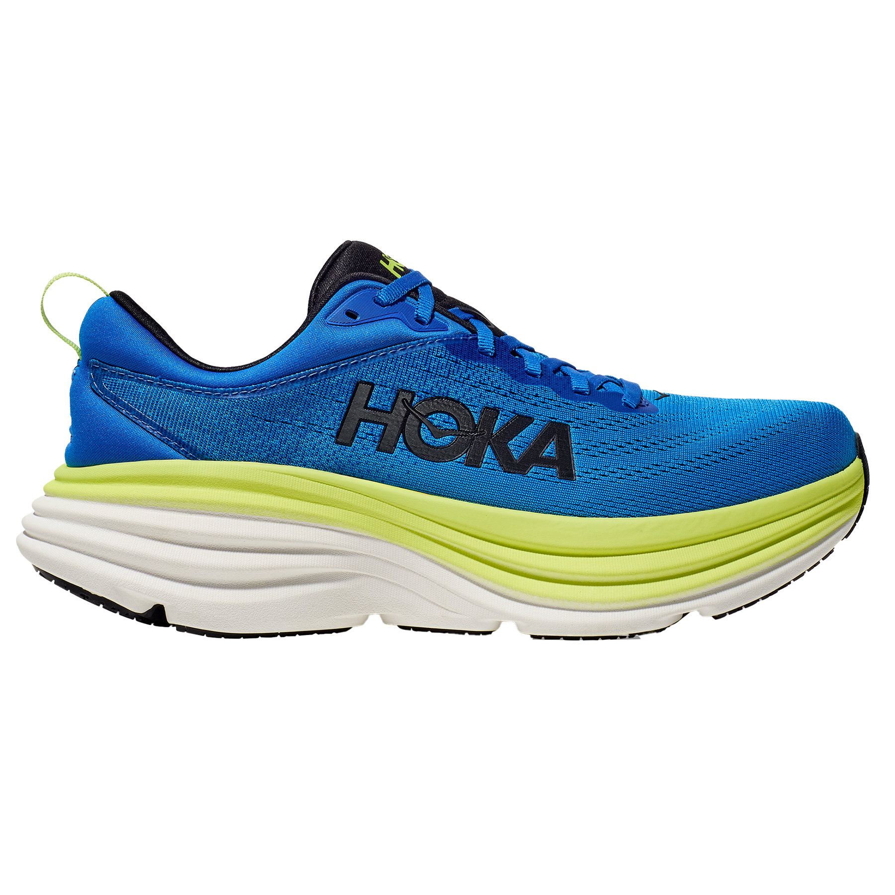 Hoka Mens Bondi 8 - Electric Cobalt/Lettuce - Neutral – Run North West