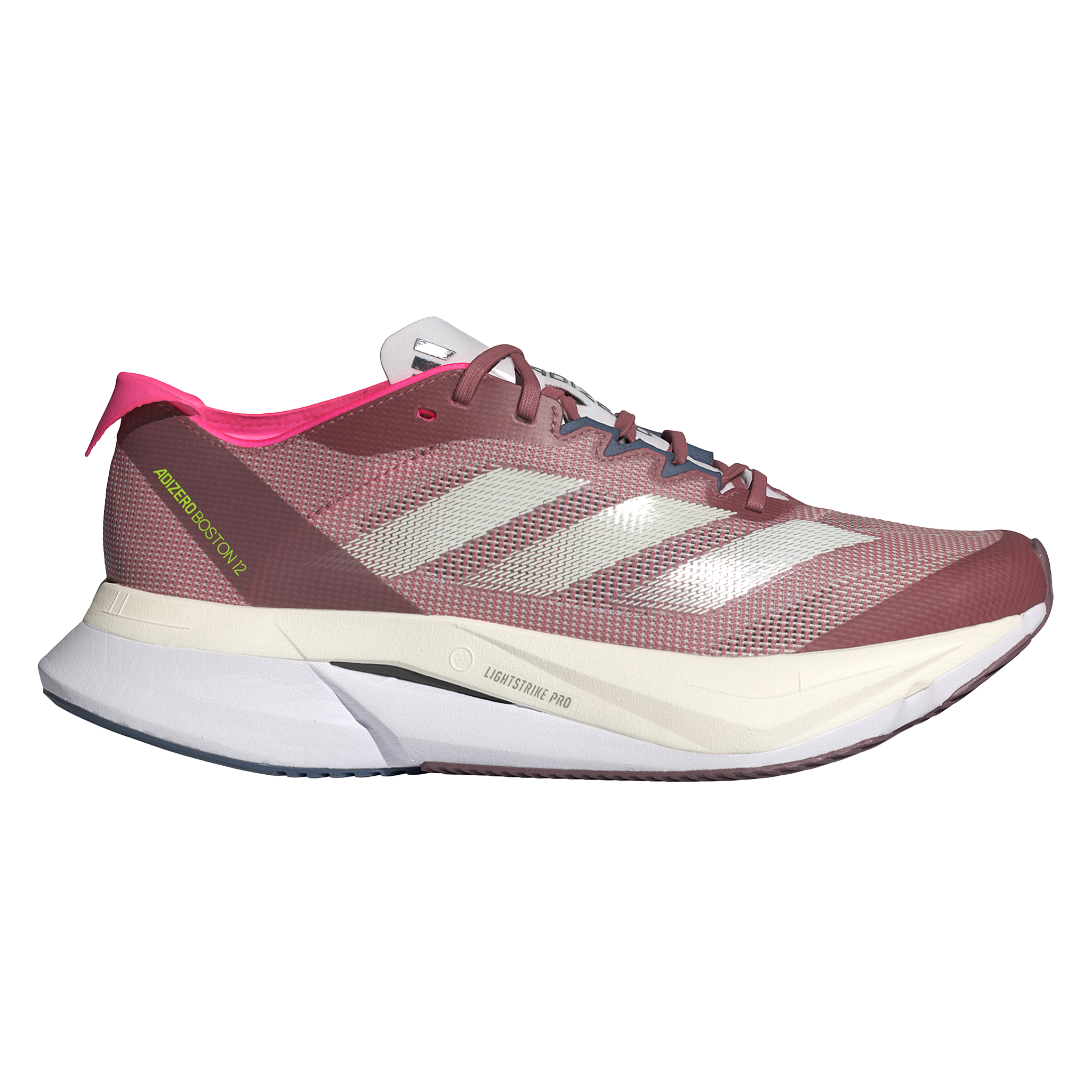 Adidas Womens Adizero Boston 12 - Preloved Crimson/Zero Metallic/Preloved Ink - Neutral