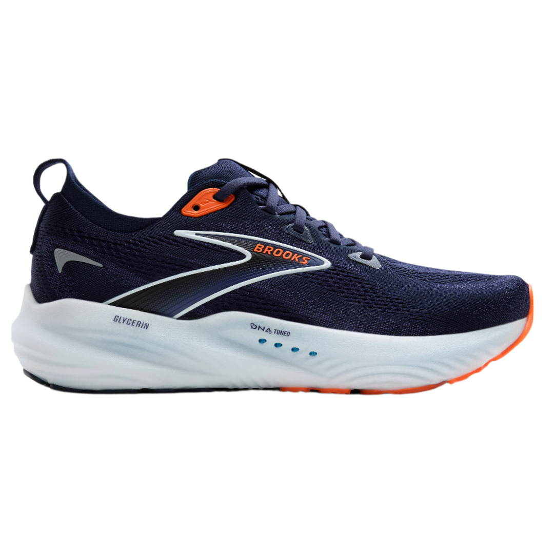 Brooks Mens Glycerin 22 - Peacoat/Blue Ribbon/Orange - Neutral - SS25