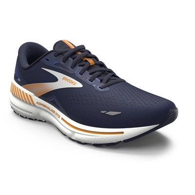 Brooks Mens Adrenaline GTS 23 - Peacoat/Ultramarina/Orange - Stability ...