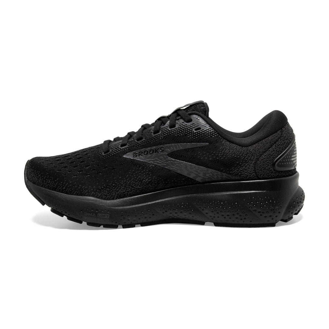 Brooks Mens Ghost 16 Extra Wide - 4E Width - Black/Black/Ebony - Neutral