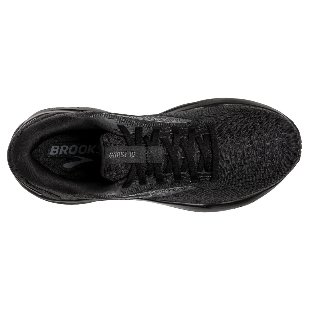 Brooks Mens Ghost 16 Extra Wide - 4E Width - Black/Black/Ebony - Neutral