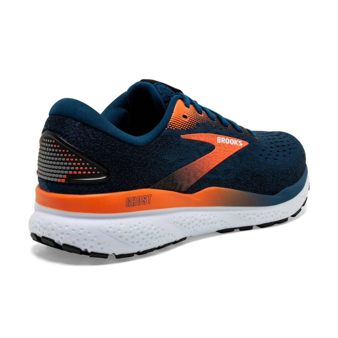 Brooks Mens Ghost 16 - Blue Opal/Black/Nasturtium - Neutral