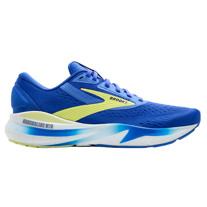 Brooks Mens Adrenaline GTS 24 - Cobalt/Neo Yellow/Peacoat - Stability - SS25