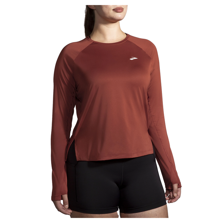 Brooks Womens Sprint Free Long Sleeve - Copper