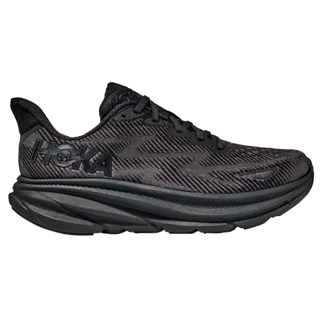 Hoka Womens Clifton 9 - Black/Black - Neutral