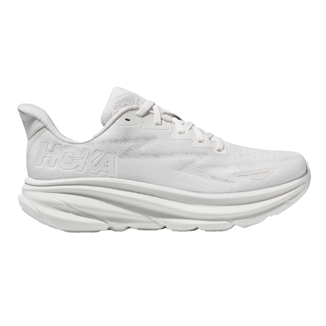 Hoka Mens Clifton 9 White White Neutral