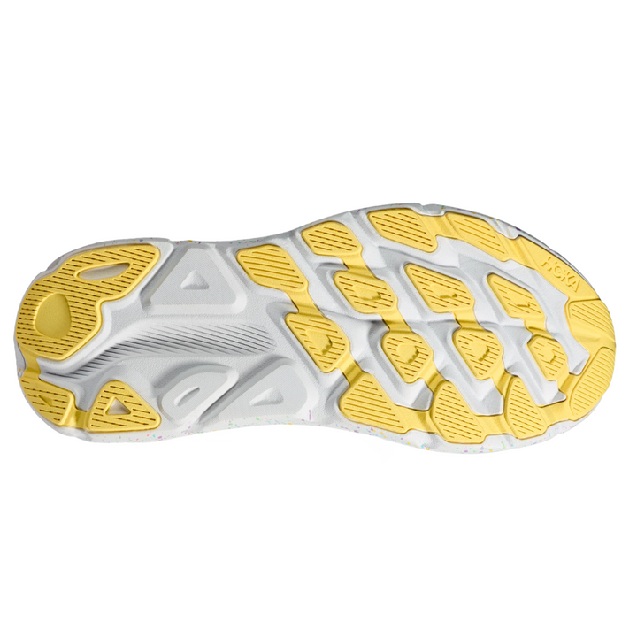 Hoka Mens Clifton 9 - White/Lemonade - Neutral