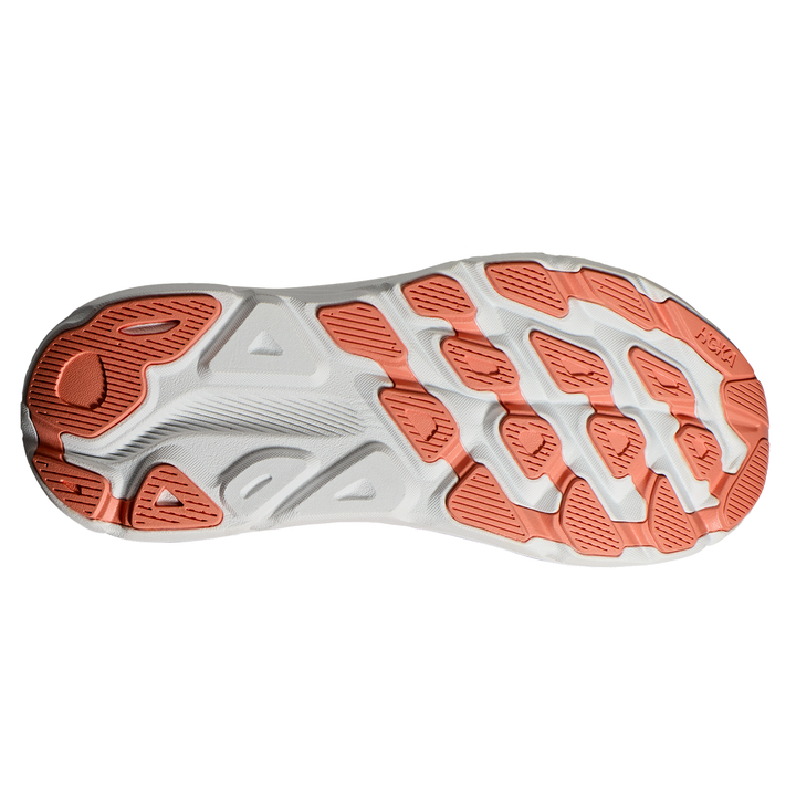 Hoka Womens Clifton 9 - Cantaloupe/White - Neutral