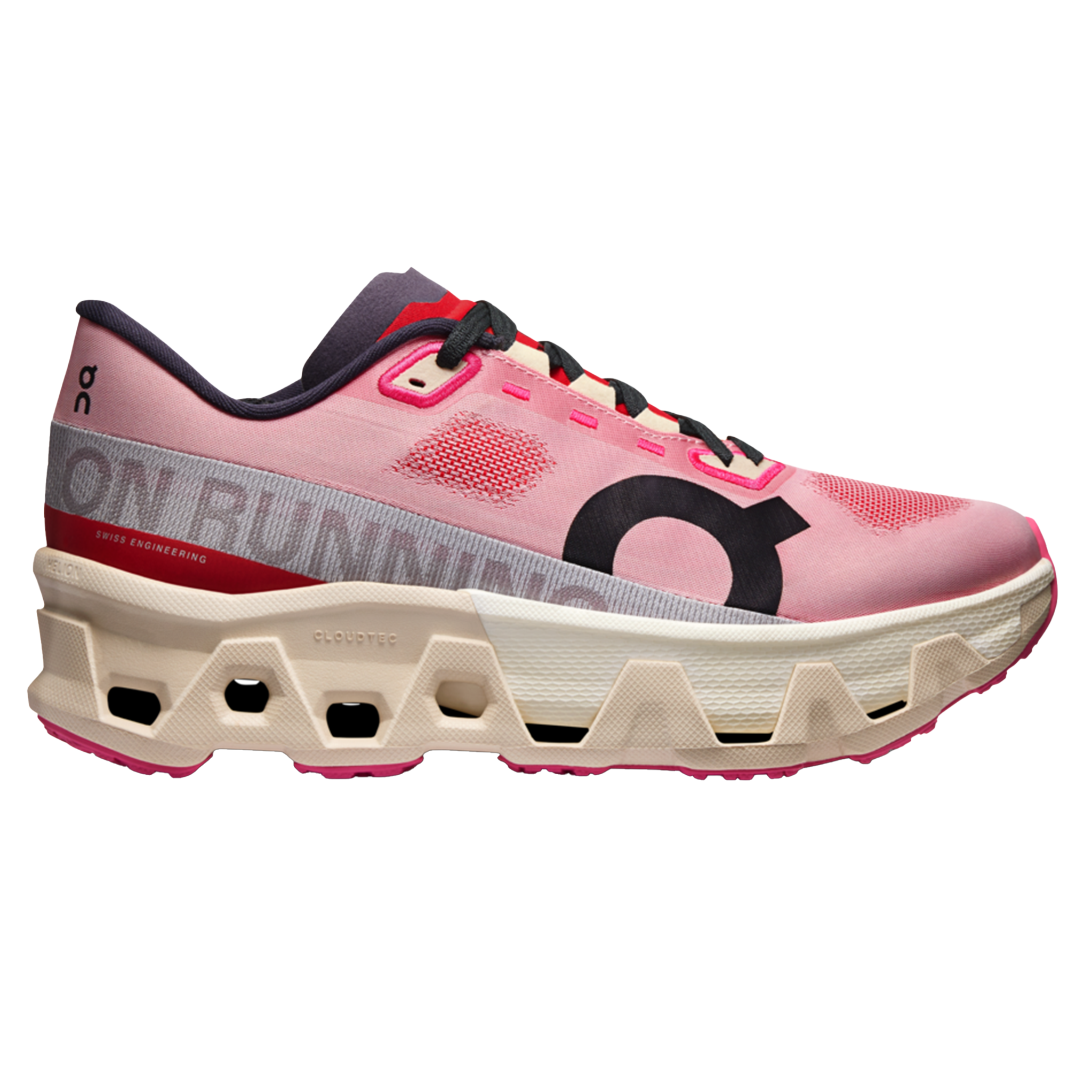 ON Womens Cloudmonster Hyper - Red/Cream - SS25